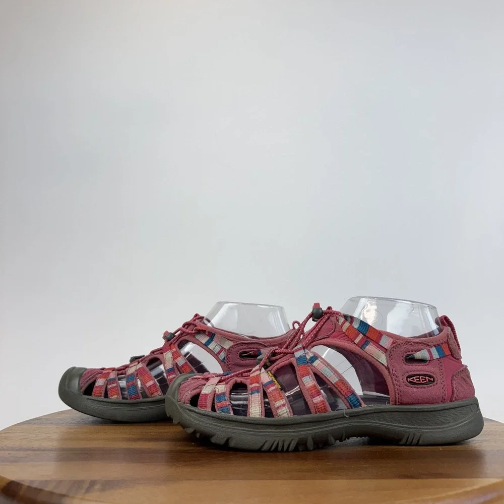 Big Kids Keen Whisper Pink Waterproof Outdoor Hiking Sandals Shoes Size 5 Y‎ GUC